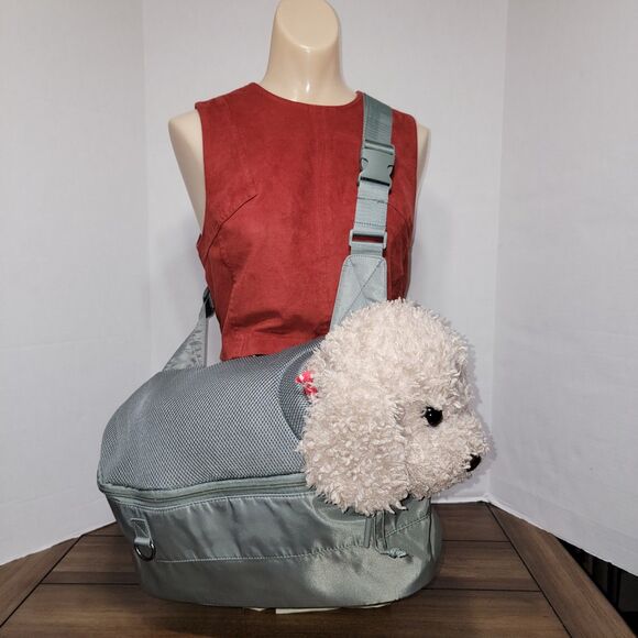Top Paw Grey Sling Pet Carrier - NWT - Picture 1 of 10